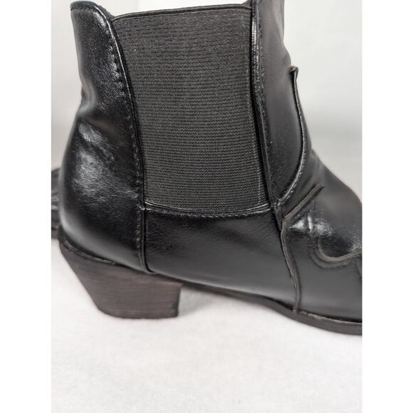 Vegan Unbranded cowgirl short boots Sz 9.5  new insoles wear left see photos - Picture 8 of 10